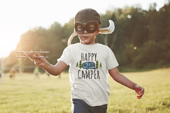 Happy camper kids outlet shirt