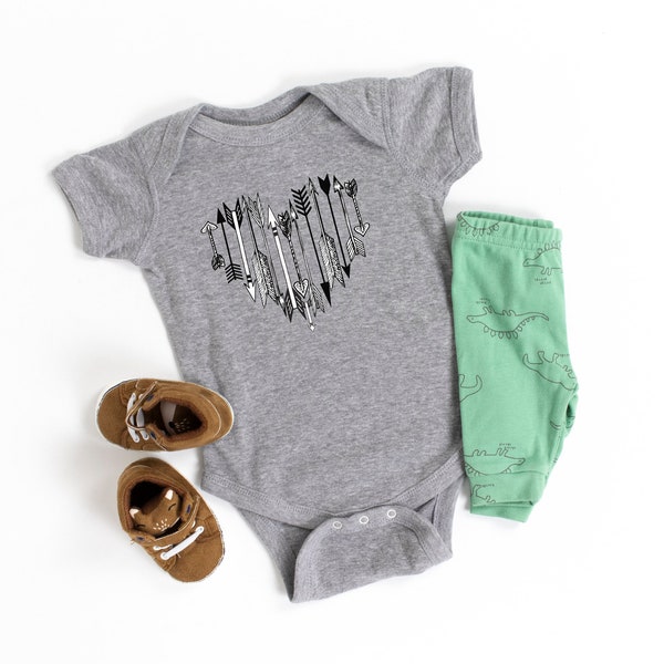 Woodlands Baby shower, Gender Neutral Baby Clothes, Arrows Baby Bodysuit, New Baby Gift