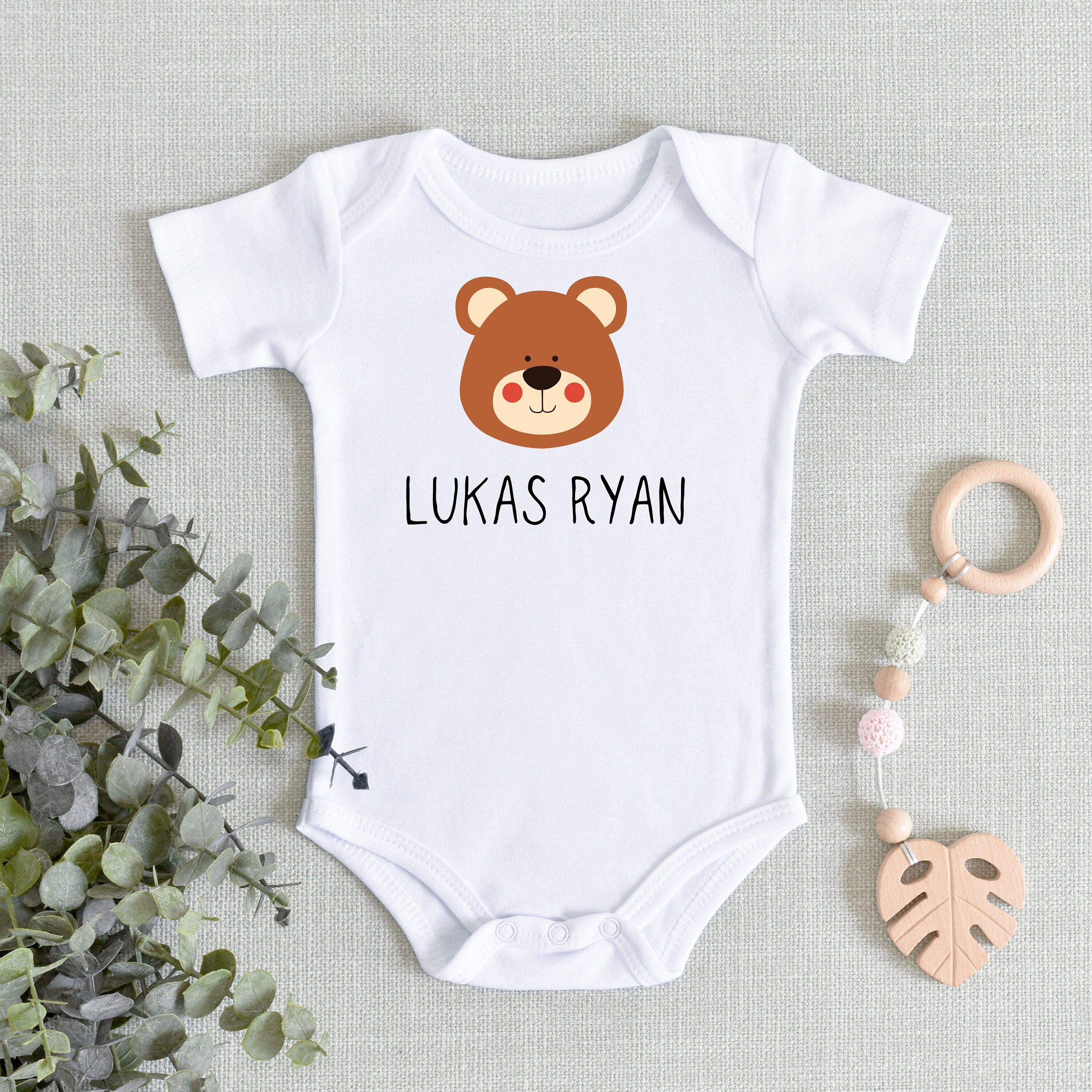 Personalized Baby Outfit Name Baby Gift Animal Baby Clothes | Etsy