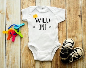 Wild One Baby Boy, 1st Birthday Shirt, Wild Thing, Wild One, Baby Boy First Birthday, First Birthday Outfit, Boy 1st Birthday, 1st Bday Boy