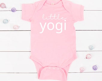 Little Yogi, Baby Yoga Shirt,  Yoga Baby Clothes, Baby shower gift, Yoga for Baby, Yoga Baby Gift, Yoga Mom, New Baby Gift for Yoga Lover
