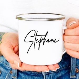 Personalized Camper Mug, Custom Campfire Mug, Mug with Name, Custom Bachelorette Gift, Camping Custom Cup, Mugs for Bridal Party