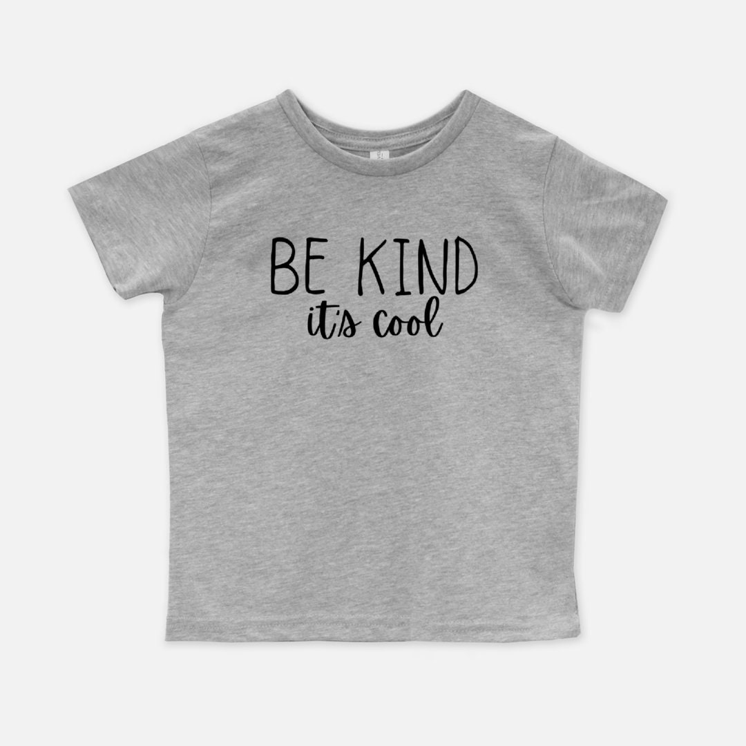 Be Kind It's Cool Toddler Boy Shirts Toddler Boy Etsy UK