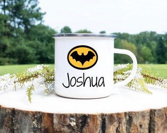 Personalized Kids Mug, Personalized Kids Gift, Superhero Kids Mug, Camp Mug for Kids, Mug for Boys, Mug for Superhero Birthday