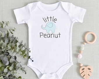 Little Peanut Baby Bodysuit, Elephant Baby Outfit, Cute Animal Bodysuit, Baby shower gift, Gender Neutral Baby Clothes, New Baby Gift
