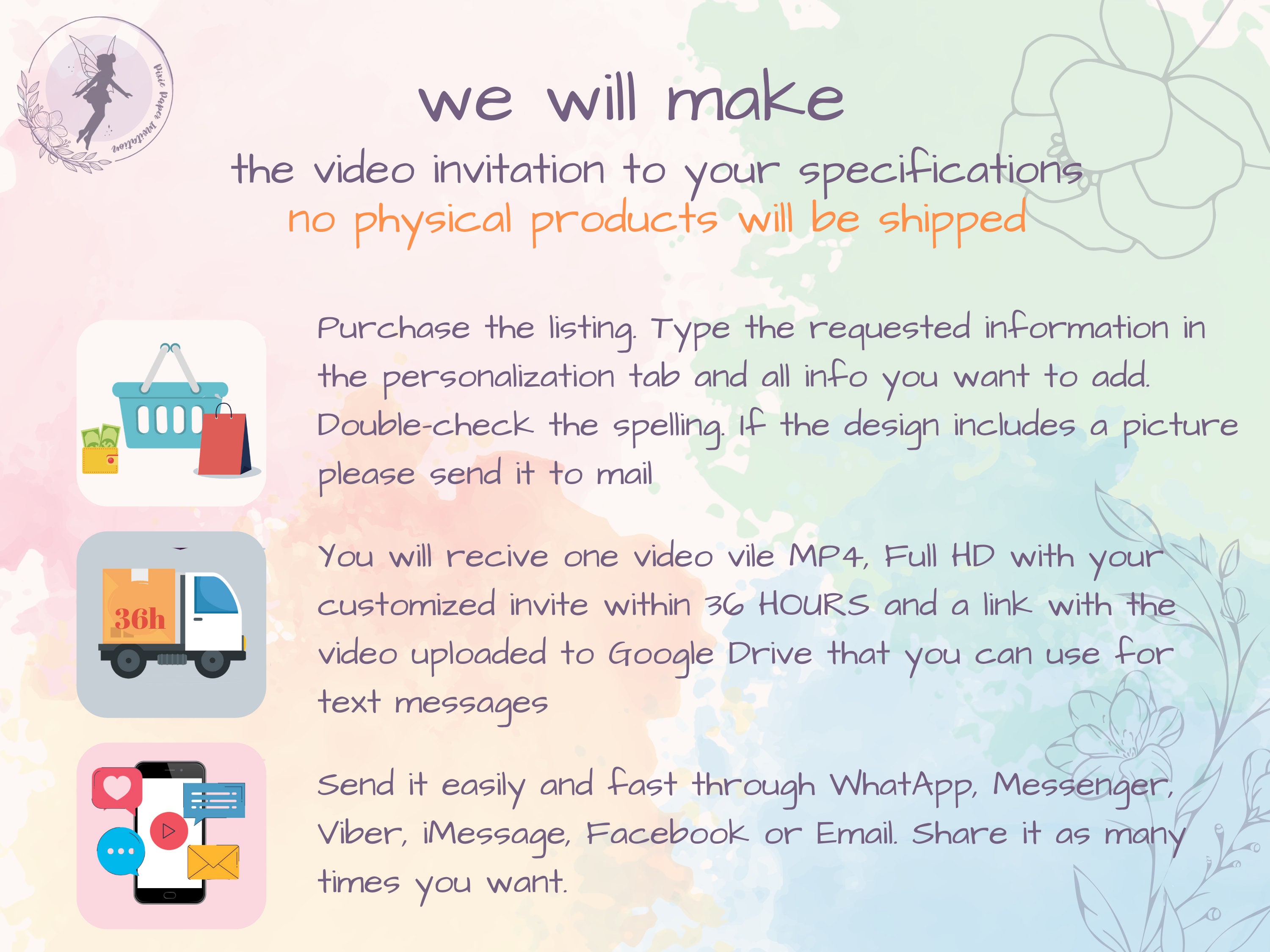 Kids Party E Invite, Angel Baptism Video Invitation, Personalized ...