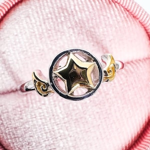 Silber Ring, Card Captor Sakura Sterling Clow Card, Sakura Magic Circle, SakuraSealing Wand, Cosplay,Sakura Wand,Sakura Clow Karten