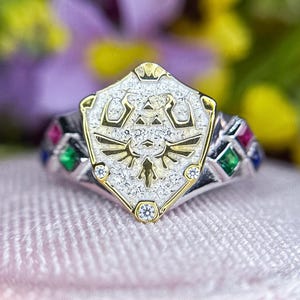 Hylia Schild Ring: Legend of Zelda Sterling Silber Cosplay