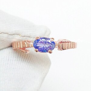 Anillo de tanzanita, regalo para tu madre, plata de ley 925, anillo de compromiso, anillo de amistad, anillo de promesa, regalo de aniversario
