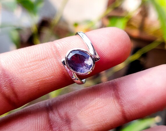 Blue iolite ring sale