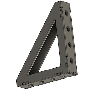 225 x 190 x 50 Fixture Square DXF