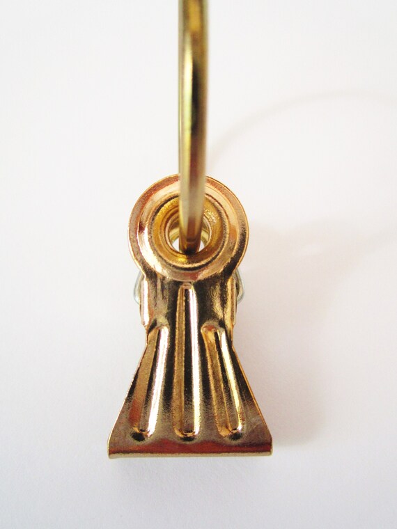 Curtain Clips Set Of 10 New Steely Curtain Rings With Clips Etsy