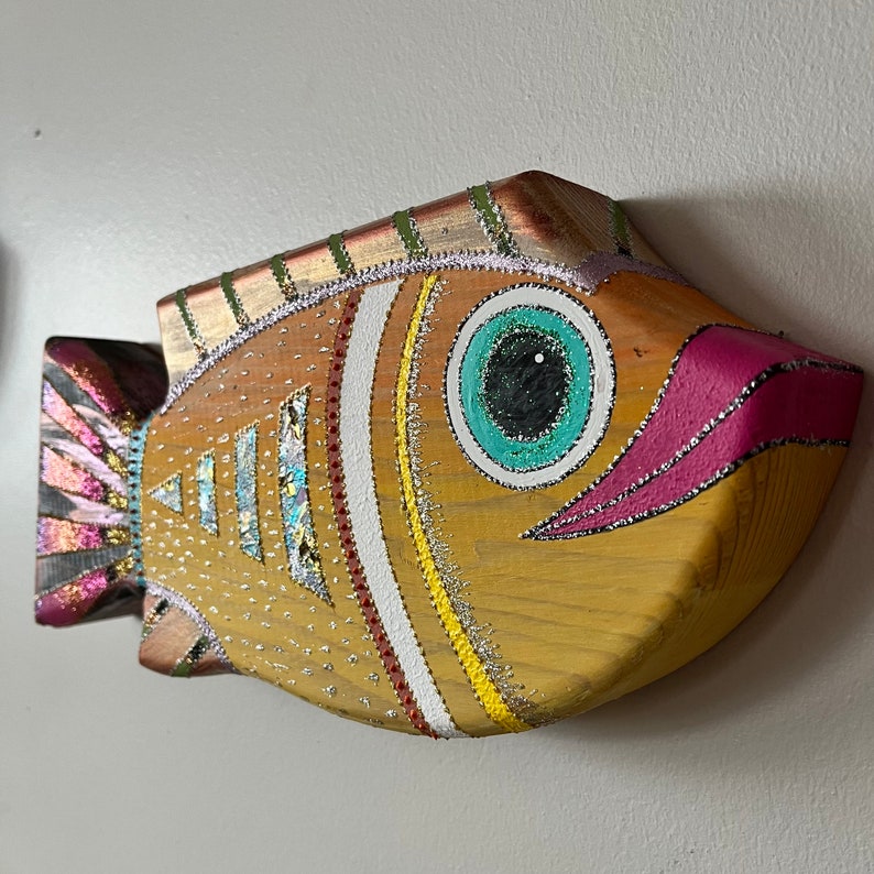 Fish - Handpainted Wooden Hanging main image 0