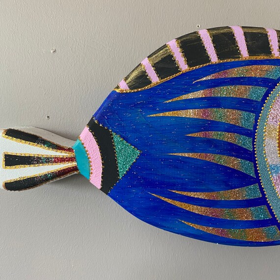 Pesce Rustico Con Canna Da Pesca - Decorazioni Murali - Foto 7