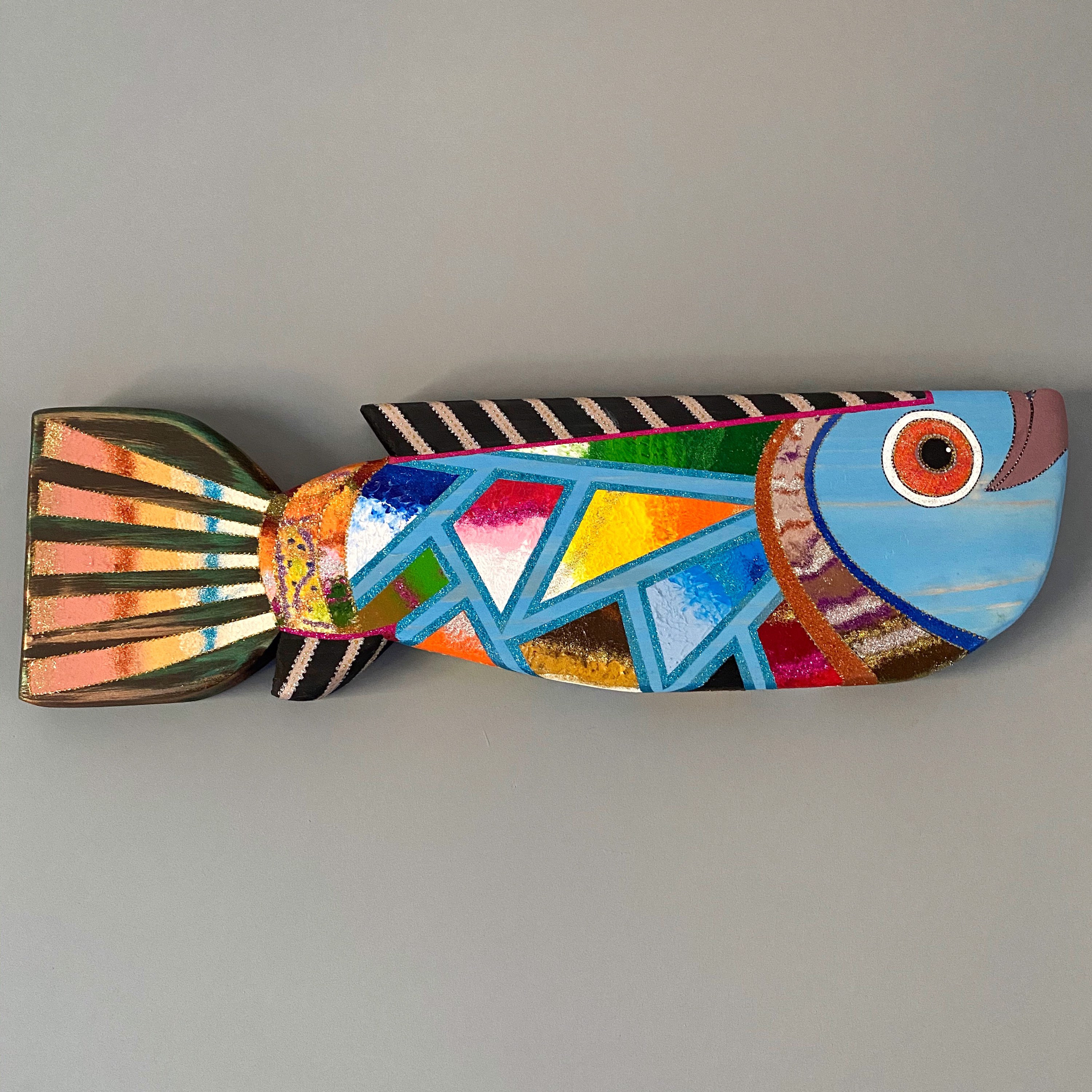 Wooden Fish Wall Art
 FREE SHIPPING Modern Wood Wall Art Animal Fish Decor Fish