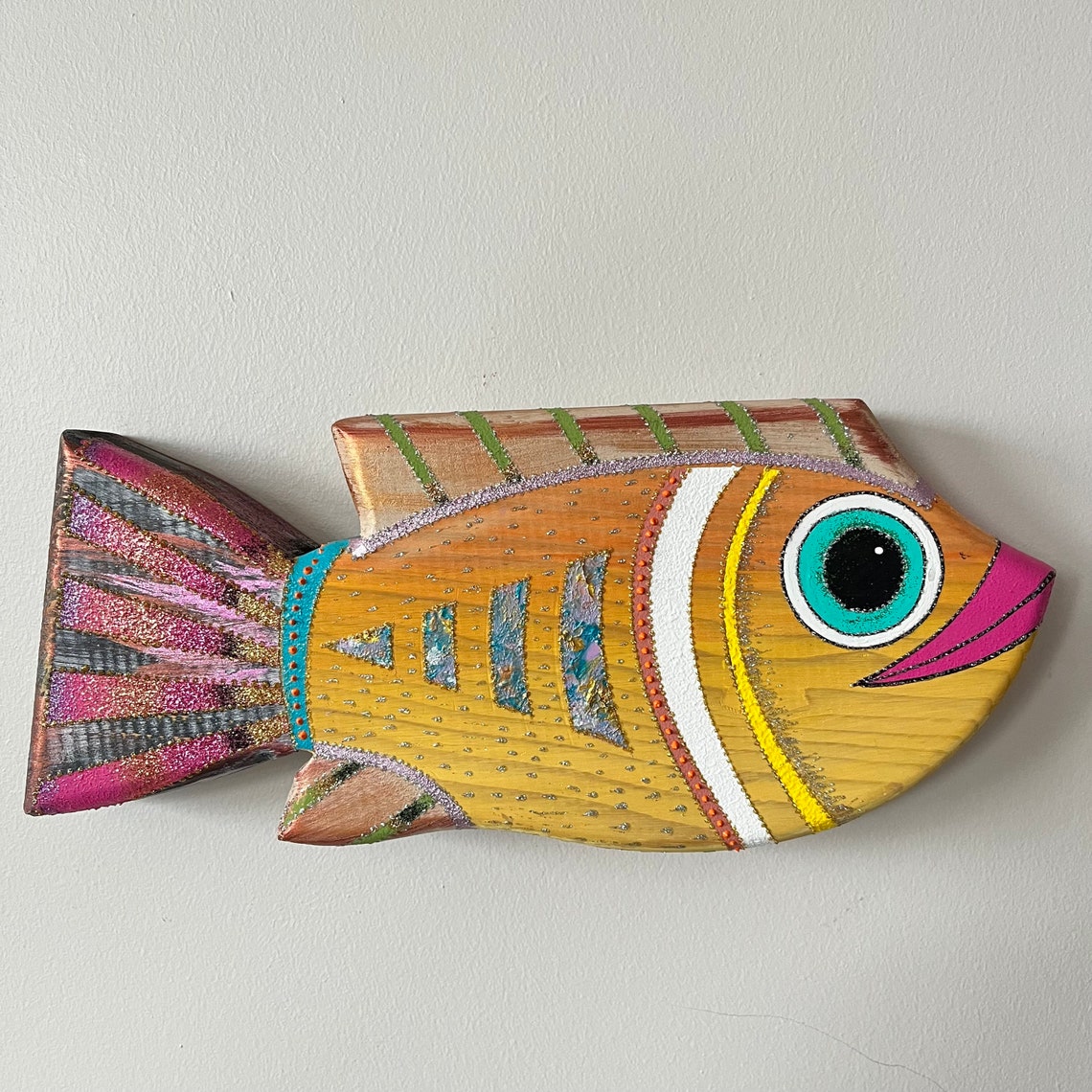 Fish - Handpainted Wooden Hanging main image 1