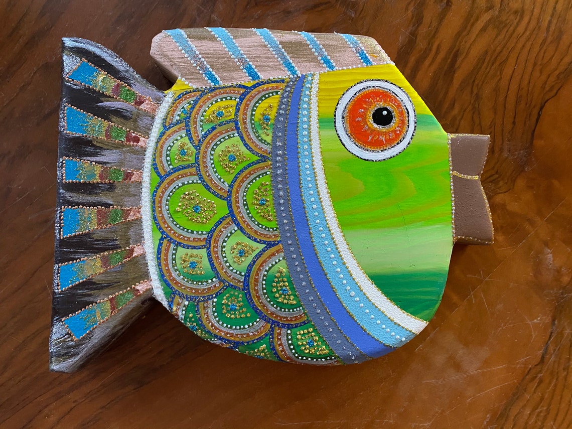 Wood Fish, Wall Hanging, Wood Decor, Wall Art, Wood Wall Hanging