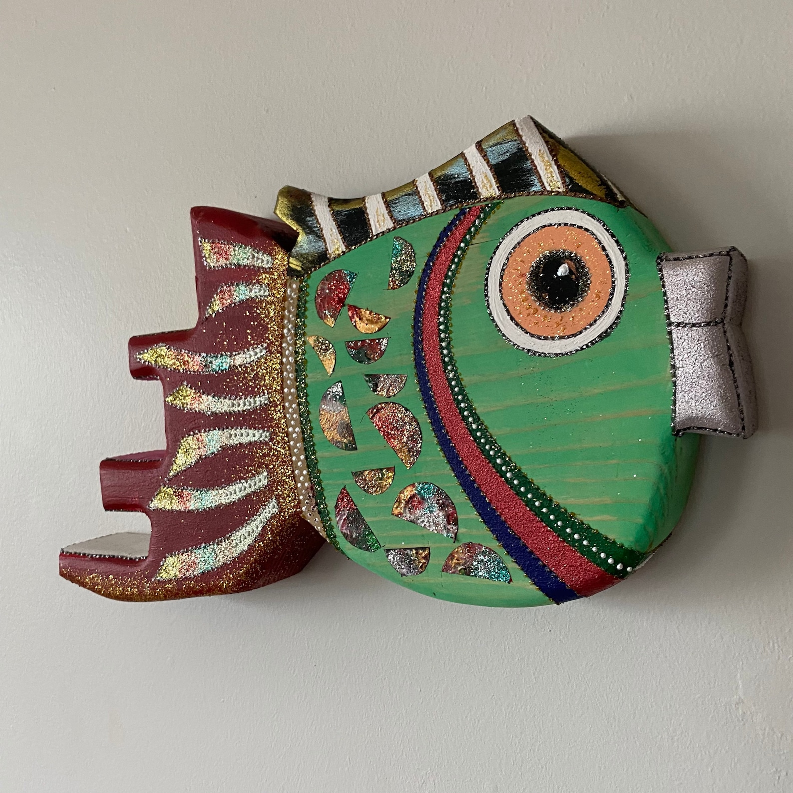 Wood Fish Wall Hanging Wall Art Wood Wall Hanging Wooden Etsy