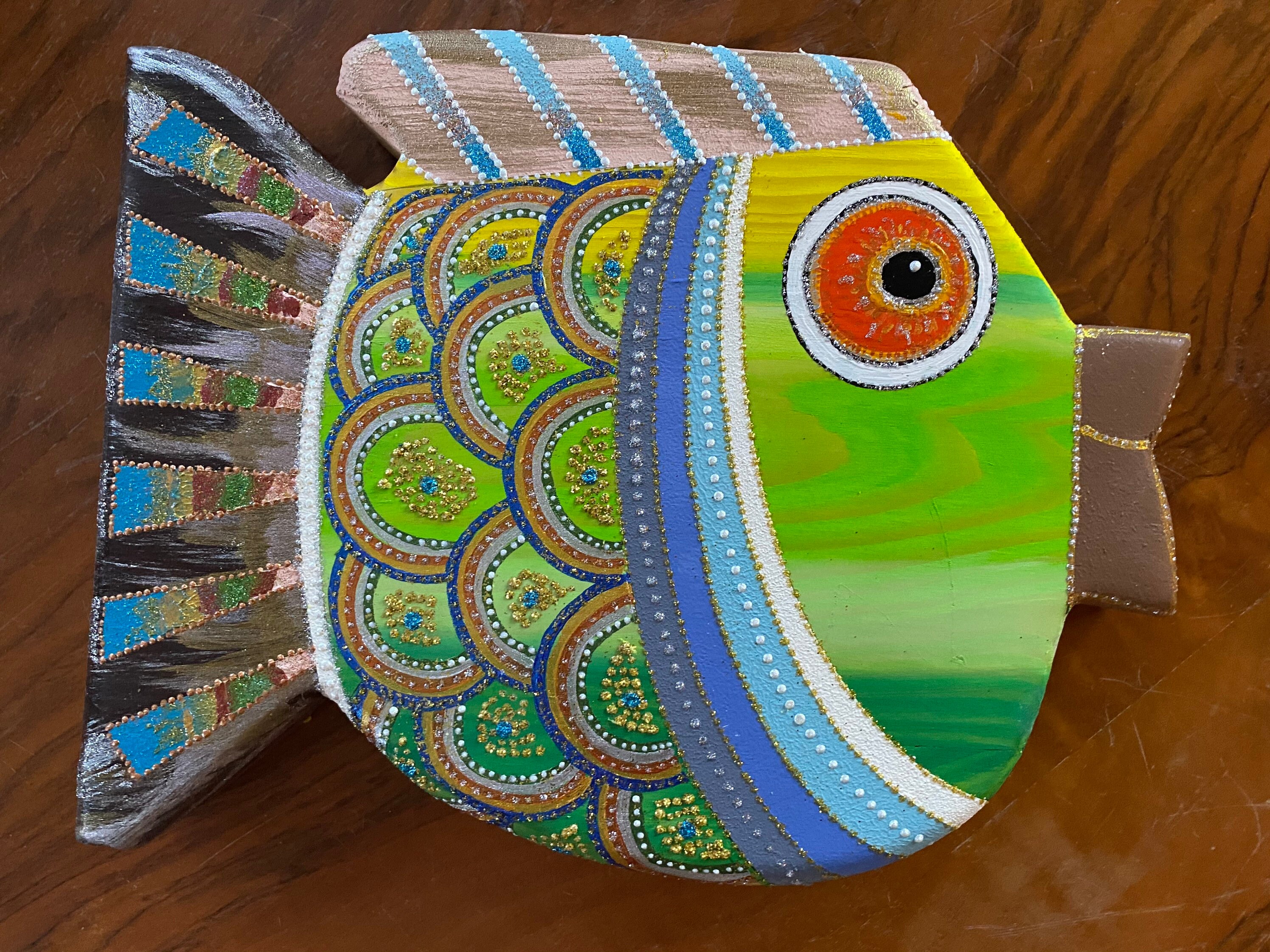 Wood Fish, Wall Hanging, Wood Decor, Wall Art, Wood Wall Hanging