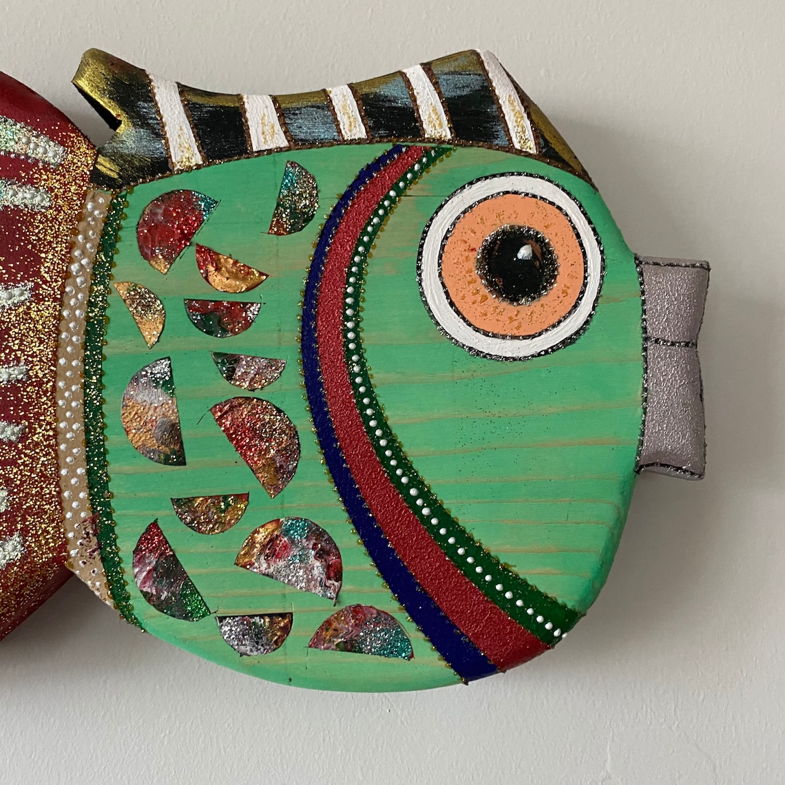 Wood Fish Wall Hanging Wall Art Wood Wall Hanging Wooden Etsy