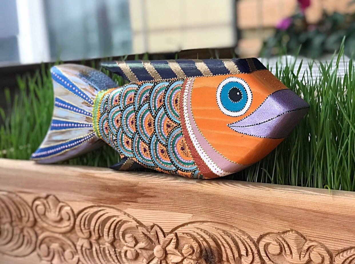 Wood Fish, Wall Hanging, Wood Decor, Wall Art, Wood Wall Hanging