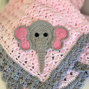 Baby Blanket, Handmade Crochet Baby Blanket for Baby Girl - You Customize the Details - Handmade Baby Gift, Gift for New Baby, Nursery Décor