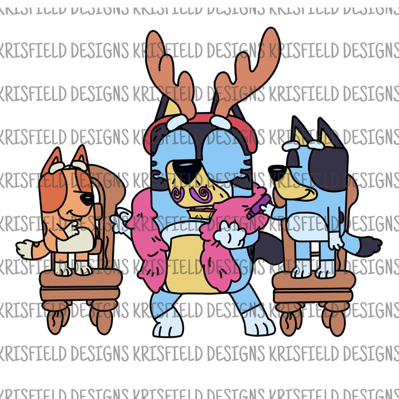 Bluey Silly Hand Drawn DIGITAL DOWNLOAD Etsy