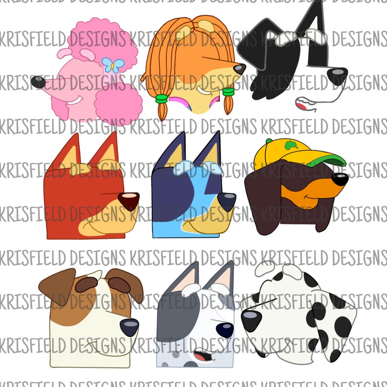 Bluey Hand Drawn DIGITAL DOWNLOAD Etsy Canada