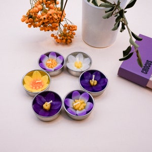Assorted 8 Crocus Scented Tealights with Neroli essential oil