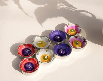 Assorted 8 Anemone Scented Tealights with Neroli essential oil