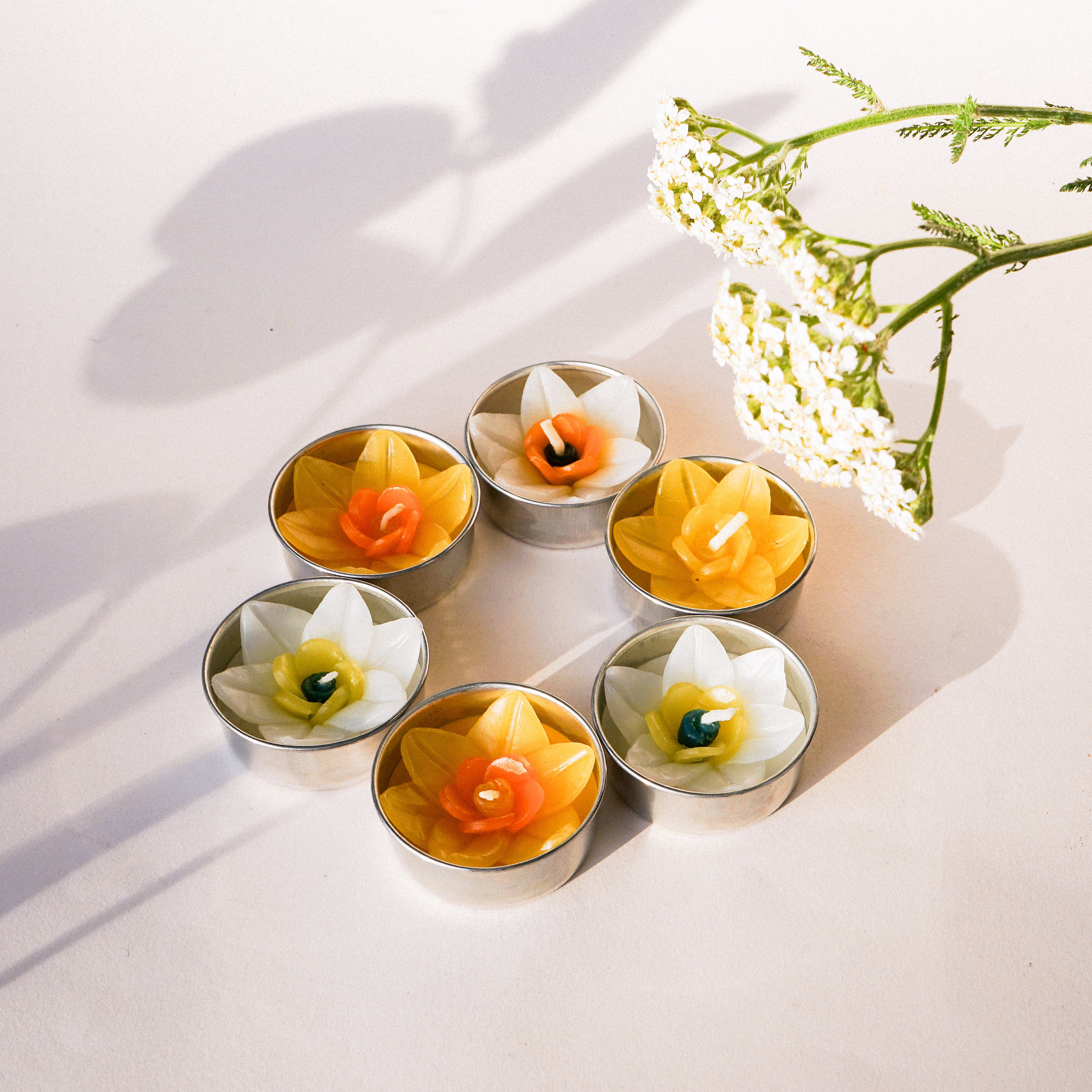 Bougie Parfumées Bougies Chauffe-plat Clearlights Spaas - Parfum Minty Hammam - 30 Bougies, 4,5h De Combustion - Support Transparent Parfum Spa