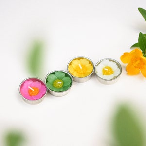 8 Assorted handmade primrose scented tealight set