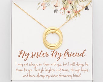 Sister Birthday Gifts, Big Sister Gifts, Sister Necklace, Sister Gift Box, Mothers Day Gifts For Sister, Sister Jewelry, My Sister My Friend