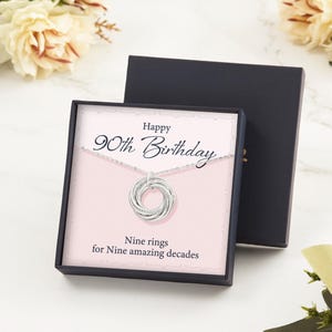 90th Birthday Gift For Grandma, 90th Birthday Gift For Women, 90th Birthday Gift For Mom, Grandmother Birthday Gifts, 9 Ring 9 Decades