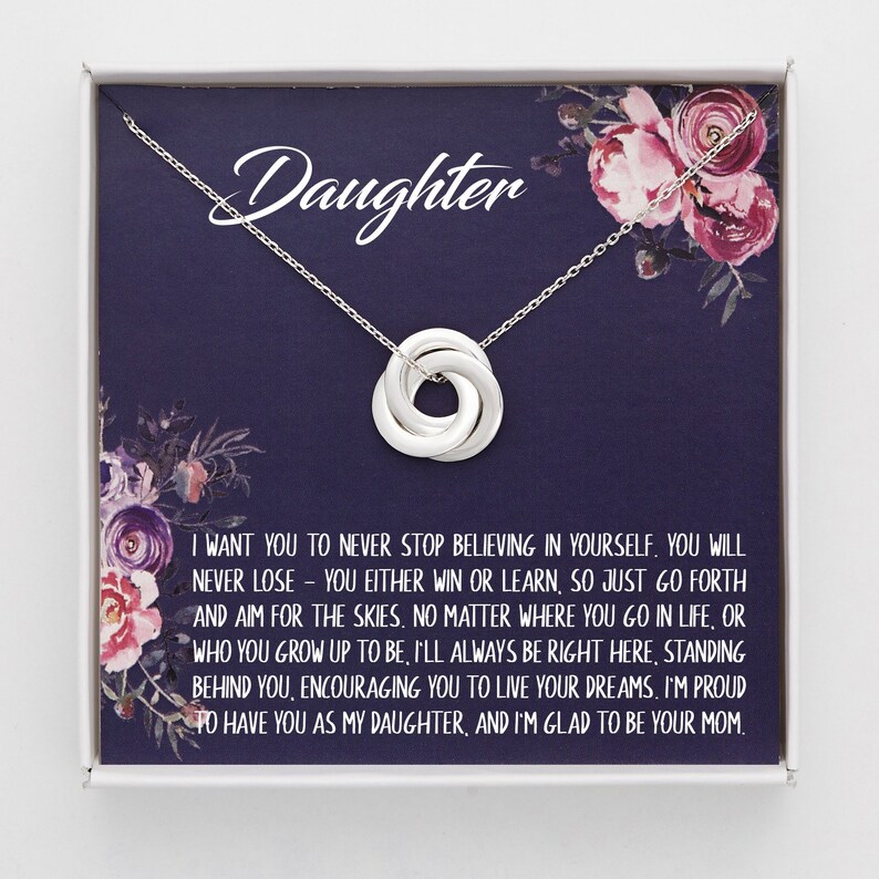 Daughter Necklace Daughter Gift From Mom Birthday Gifts for Etsy