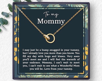 Mom To Be Mothers Day Gift, Pregnant Daughter Gift From Mom, Expecting Mom Necklace, First Mother's Day Gift, Pregnant Wife Gift