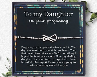 Expecting Mom Gift, Pregnant Daughter Bracelet From Mom, Mothers Day Gift For Daughter, New Mom Gift For Daughter Pregnant