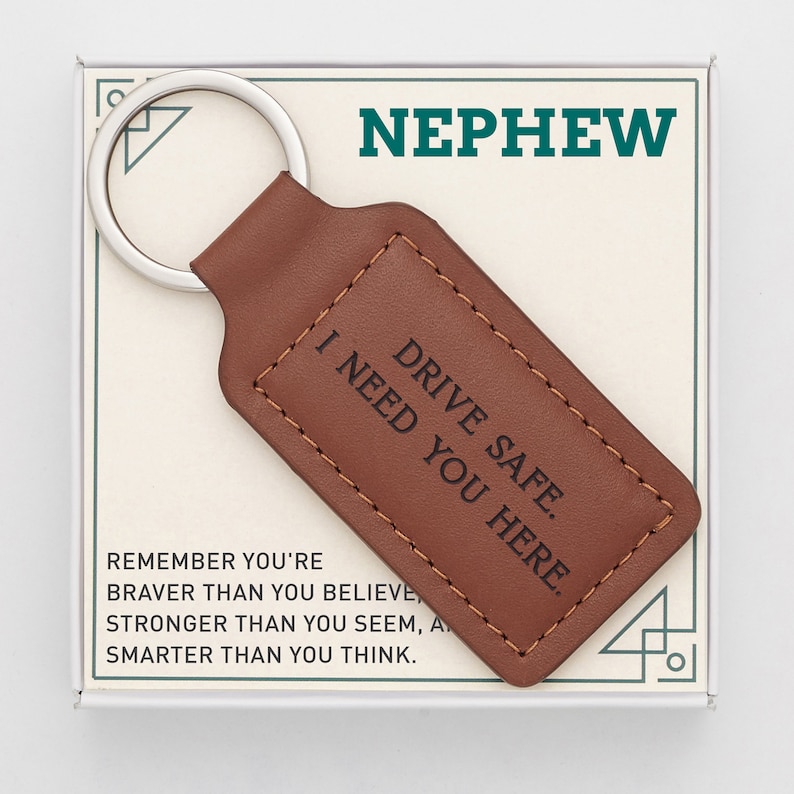 Nephew Keychain Graduation Gifts for Nephew Christmas Gift Etsy