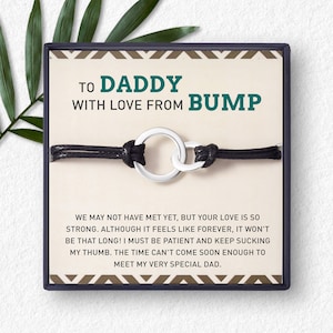 Daddy To Be Bracelet, Gift From Bump, Expecting Dad Gift, Father To Be Gift, Soon To Be Dad Gift, First Time To Be Dad Gift