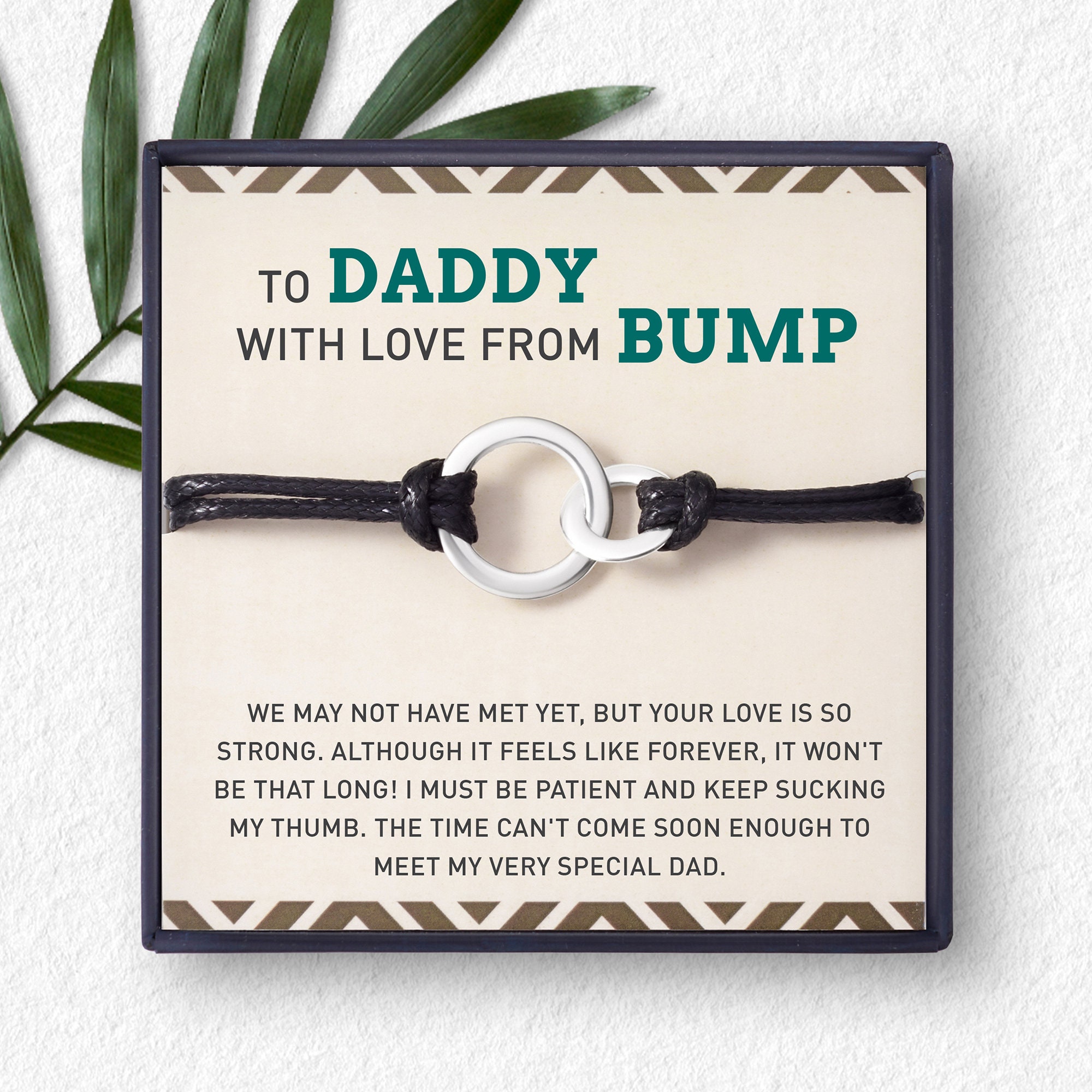 Daddy To Be Bracelet, Gift From Bump, Expecting Dad Gift, Father To Be Gift, Soon To Be Dad Gift, First Time To Be Dad Gift