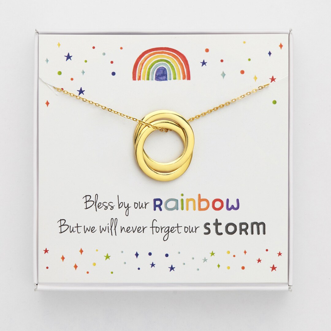 Rainbow baby necklace Clearance