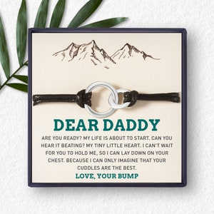 Expecting Dad Gift,  Gift For Dad To Be, Daddy To Be Gift From Bump, Expecting Dad Bracelet, Soon To Be Dad Bracelet