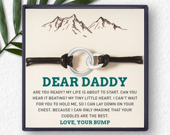 Expecting Dad Gift,  Gift For Dad To Be, Daddy To Be Gift From Bump, Expecting Dad Bracelet, Soon To Be Dad Bracelet
