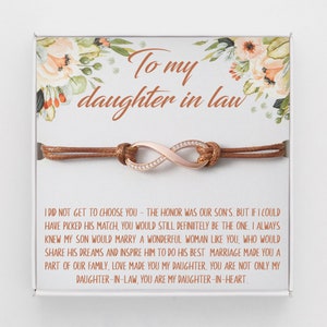 Schwiegertochter Armband, DIL Geschenk, Geschenk von Schwiegermutter, Schwiegertochter Geschenk Halskette, einzigartiges Geschenk für DIL, bestes Geschenk