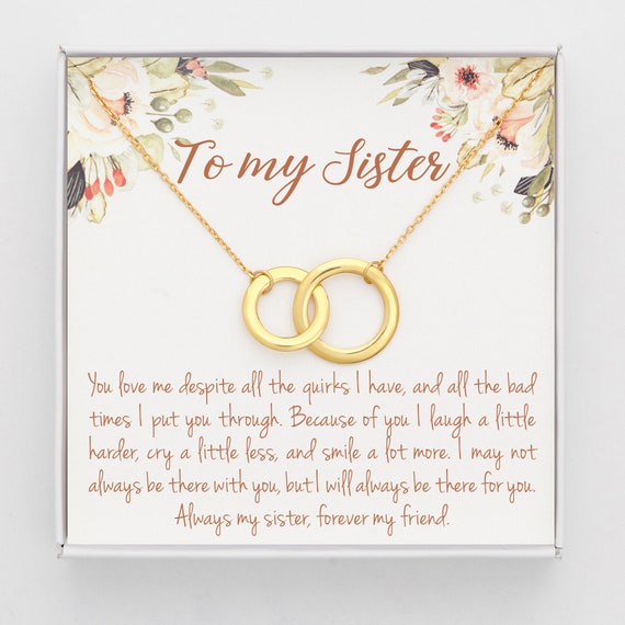 Sister Necklace Sister Gift Big Sister Little Sister Gift Best