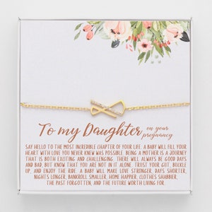 Bransoletka dla córki w ciąży, prezent dla mamy po raz pierwszy, prezent dla córki w ciąży, prezent na baby shower dla córki