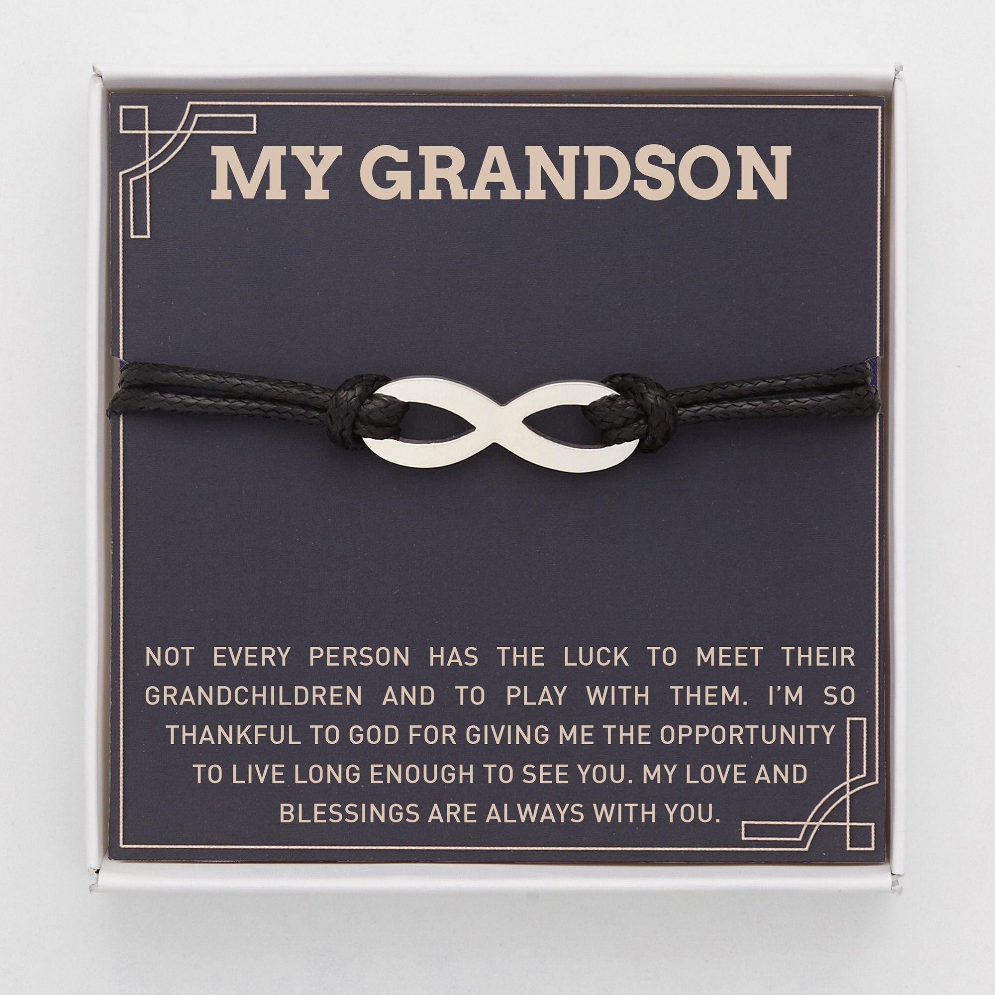 Grandson Birthday Gift Grandson Bracelet Jewelry Gift For Etsy