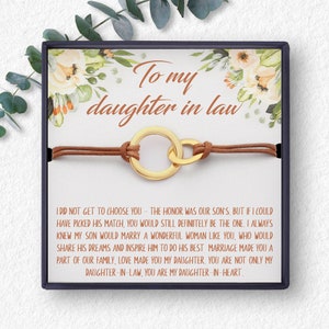 Schwiegertochter Geschenk, Geburtstagstochter im Schwiegermutterarmband, Geschenk von Schwiegermutter, Schwiegertochter Schmuck, tolle Geschenkideen