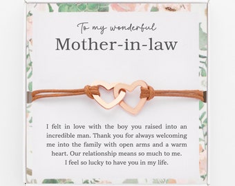 Mother-in-law Gift, Mothers Day Gift For Mother In Law, Mother-in-law Bracelet, Mother In Law Birthday Gift, Mother In Law Gift Card