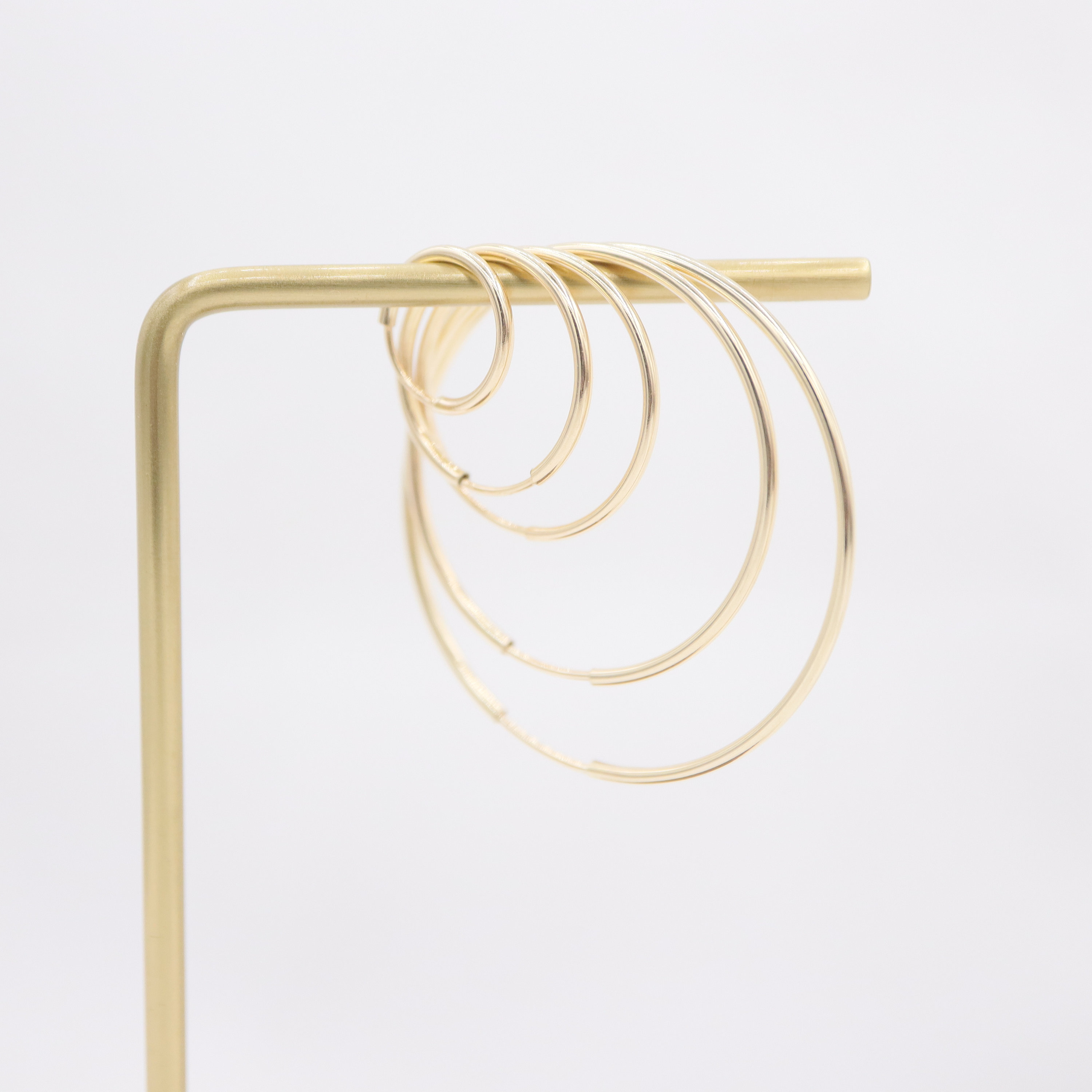 Endless Hoop Earrings, 14K Gold Filled Earrings, 12mm, 16mm, 20mm, 30…